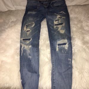 medium wash american eagle jeans
